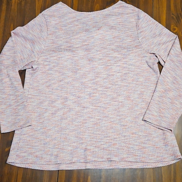 Pink Long Sleeve Buttoned Polo Blouse - Picture 4 of 12